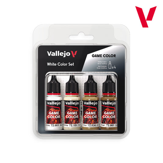 Vallejo: Game Color White Paint Set