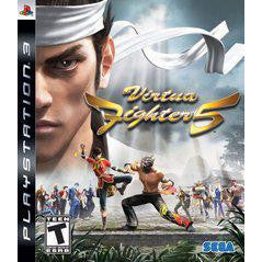 Game cover for 'Virtua Fighter 5' on PlayStation 3 with characters in action poses.