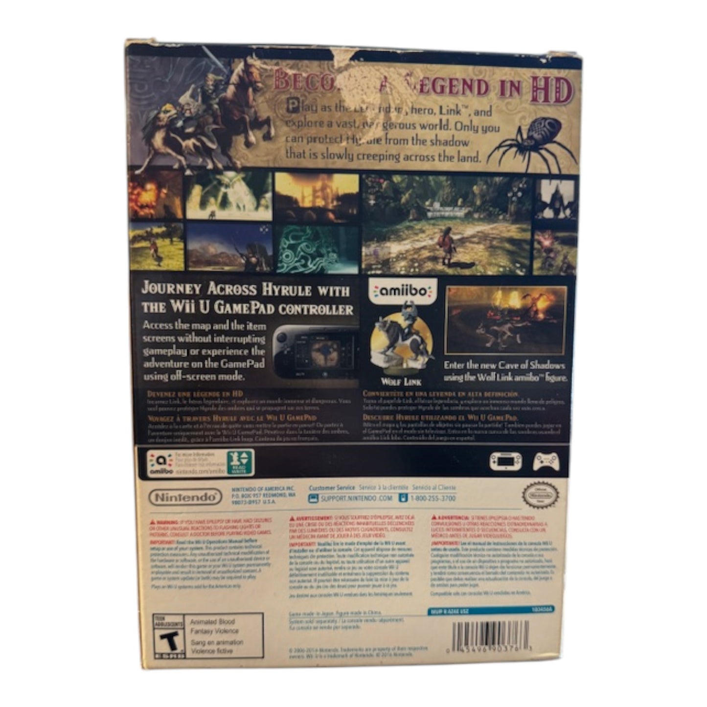 Zelda Twilight Princess HD +  [amiibo Bundle] (WiiU)