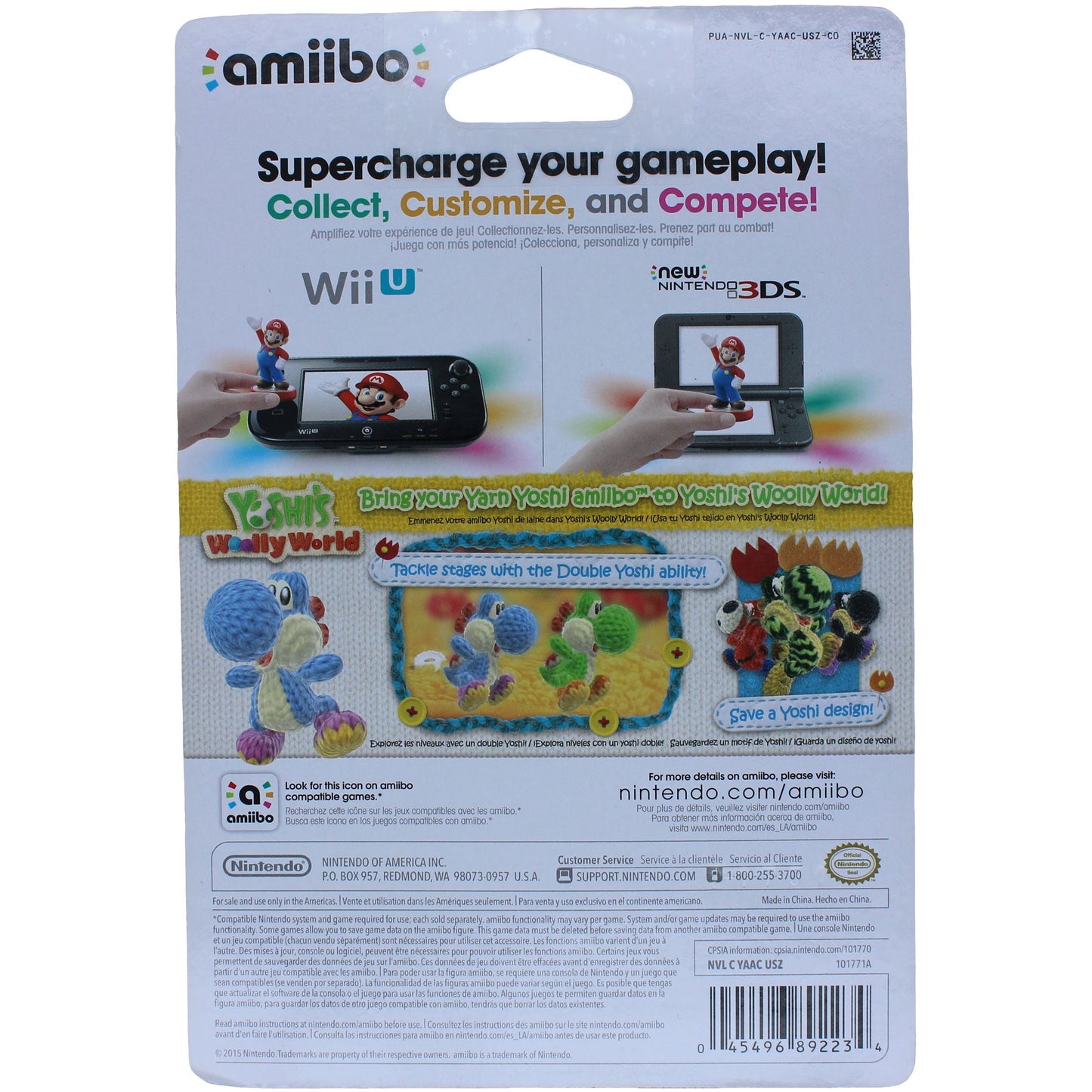 Yarn Yoshi [Light-Blue] (amiibo)