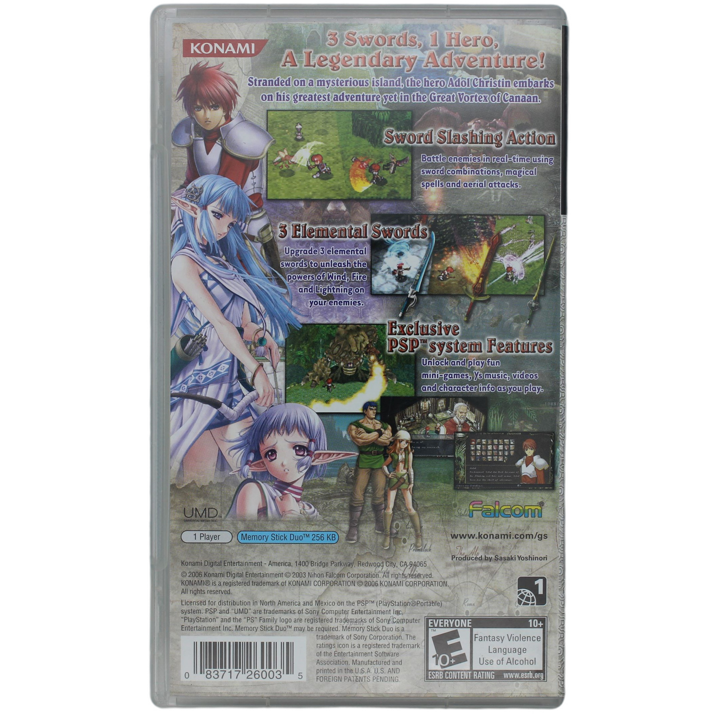 Ys: The Ark Of Napishtim (PSP)