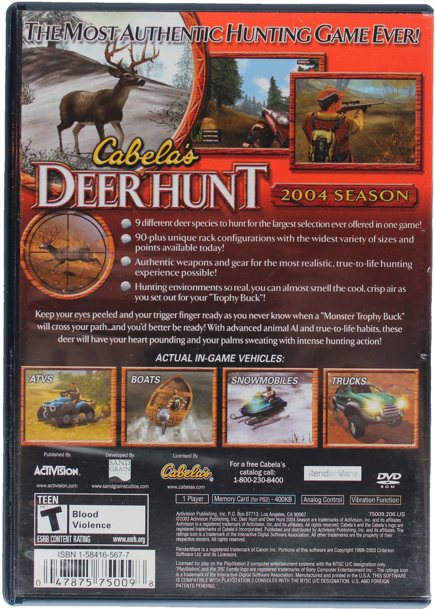 Cabela's Deer Hunt: 2004 Season (PS2)