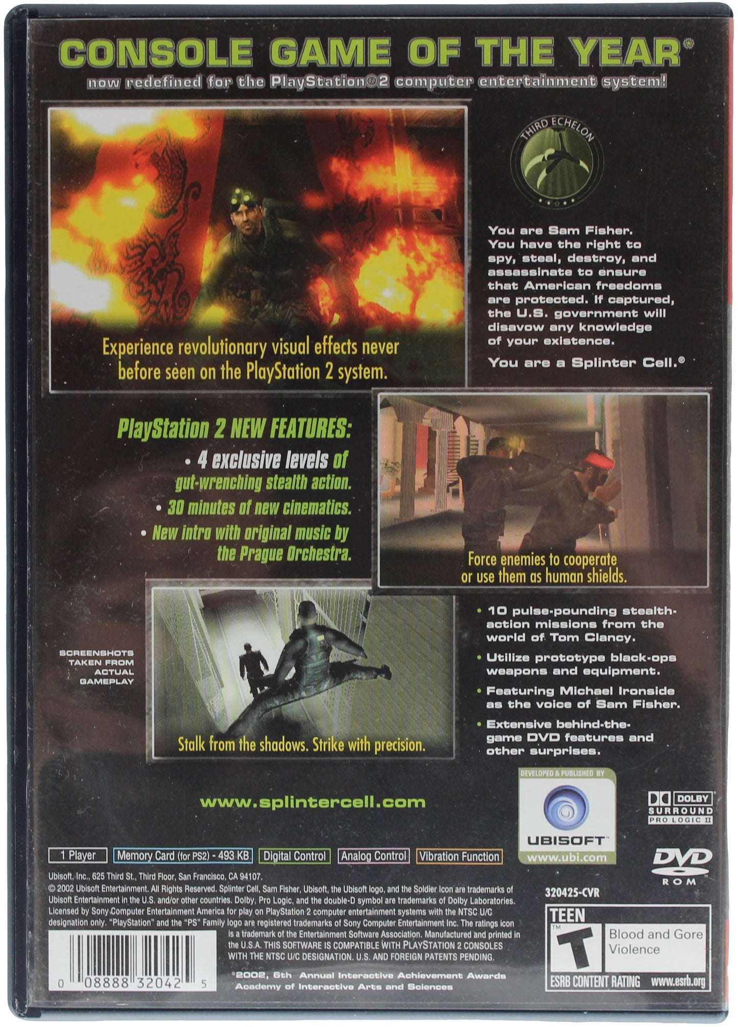 Splinter Cell: Stealth Action Redefined (PS2)