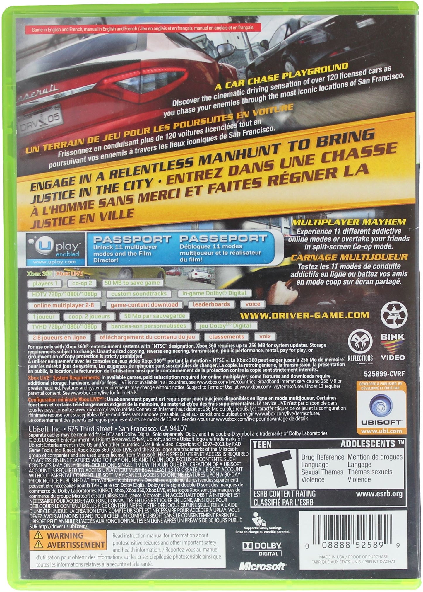 Driver: San Francisco (Xbox 360)