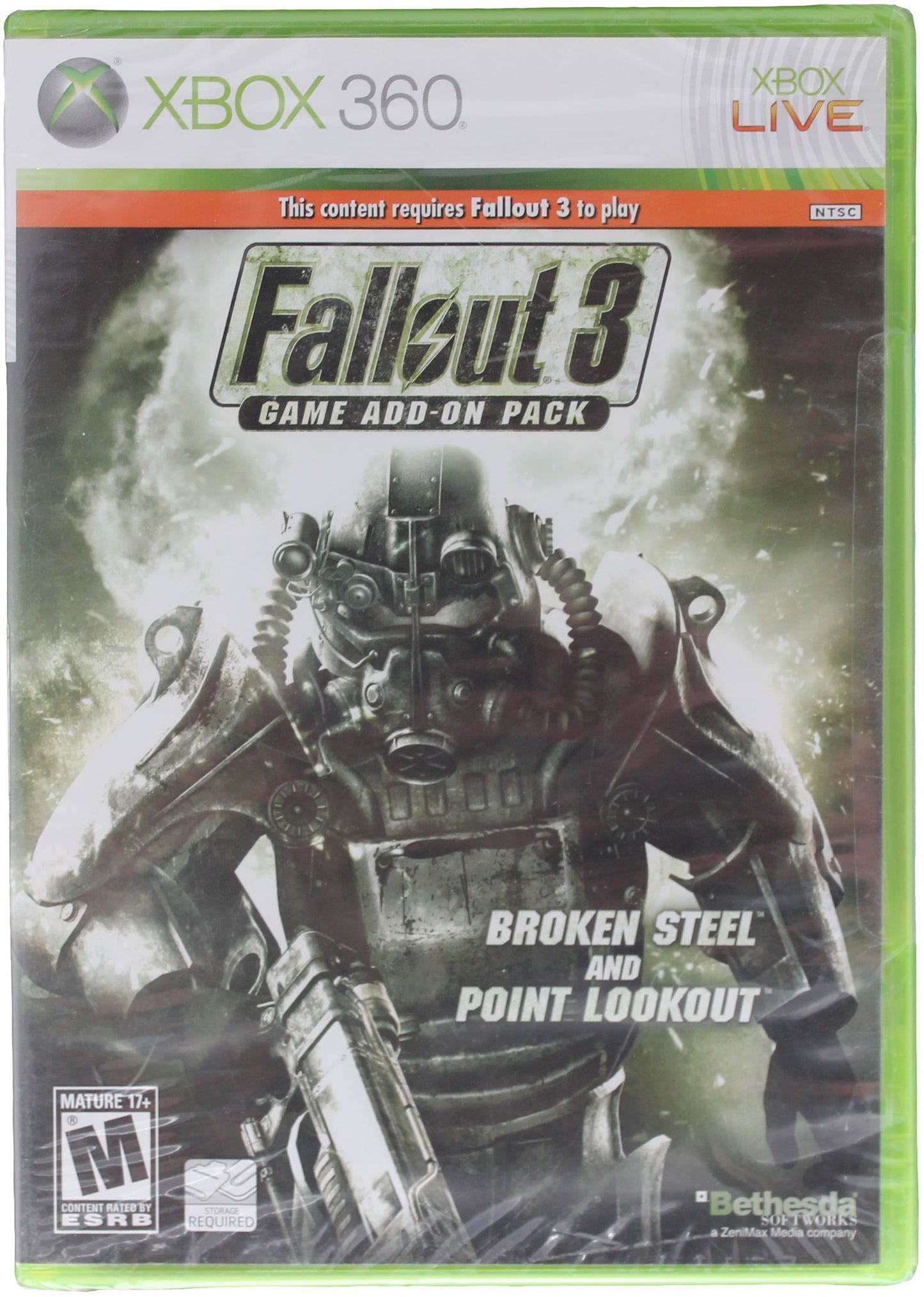 Fallout 3: Game Add-On Pack Broken Steel And Point Lookout - Sealed