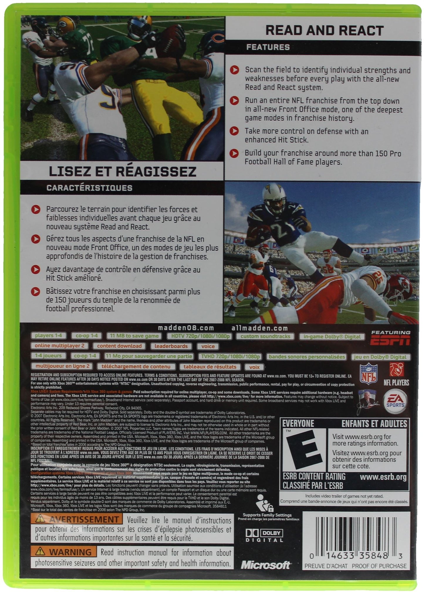 Madden NFL 08 (Xbox 360)