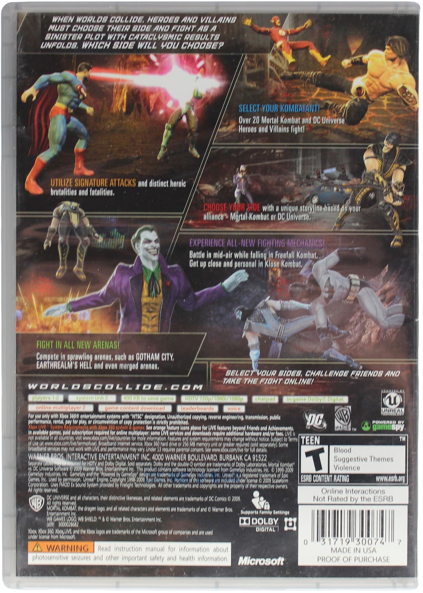 Mortal Kombat Vs. DC Universe [Platinum Hits] (Xbox 360)