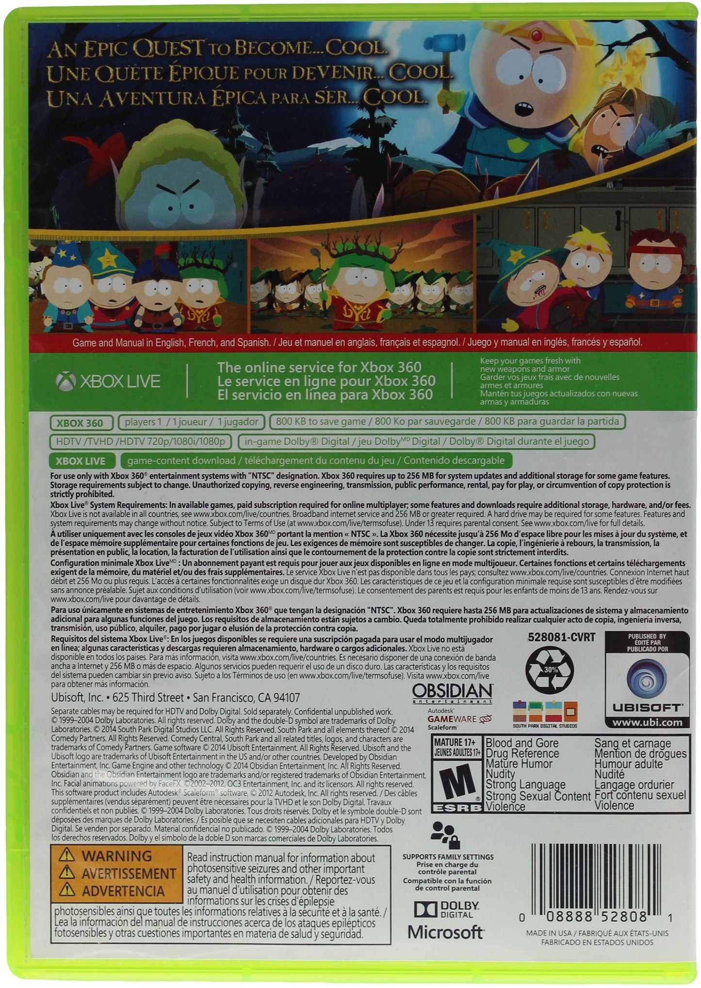 South Park: The Stick of Truth (Xbox 360)