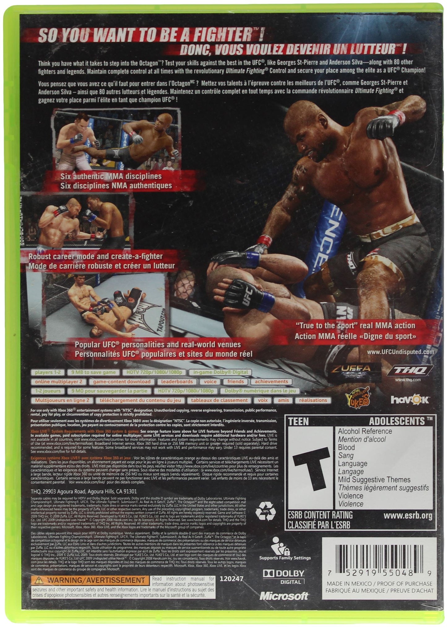 UFC Undisputed 2009 (Xbox 360)