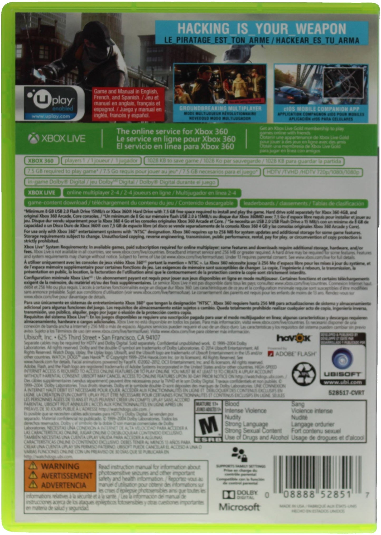 Watch Dogs (Xbox 360)