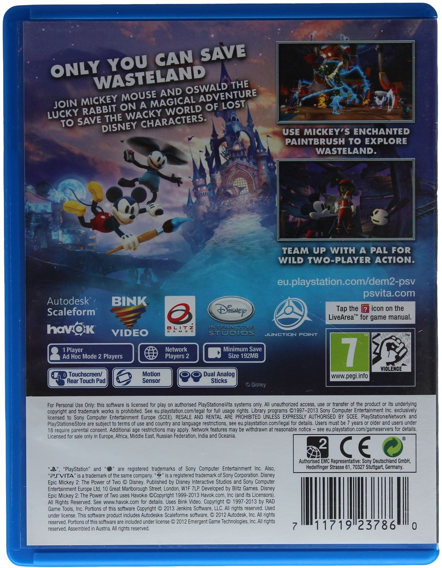 Epic Mickey 2: The Power Of Two (PSVita)