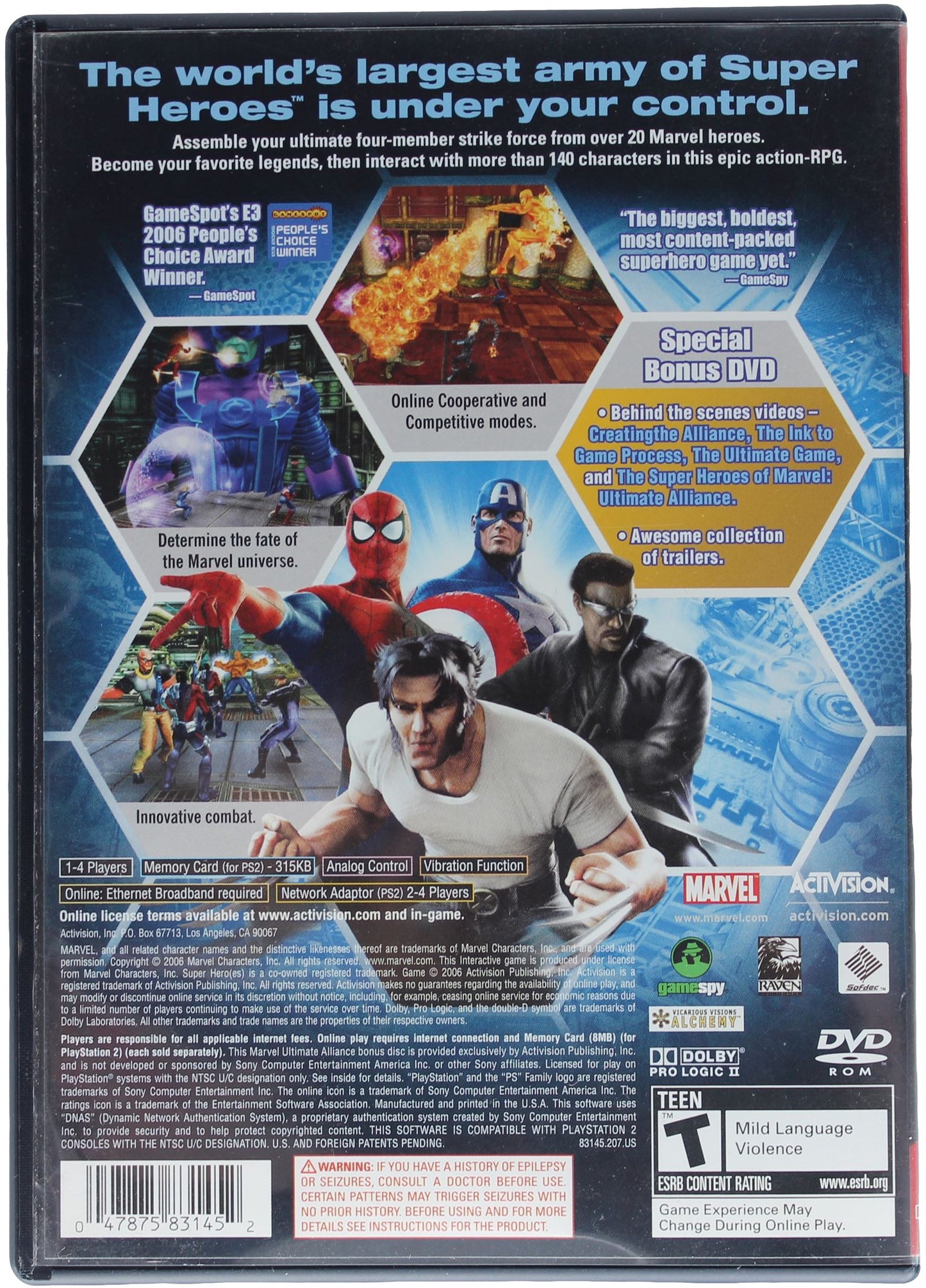 Marvel: Ultimate Alliance (PS2)