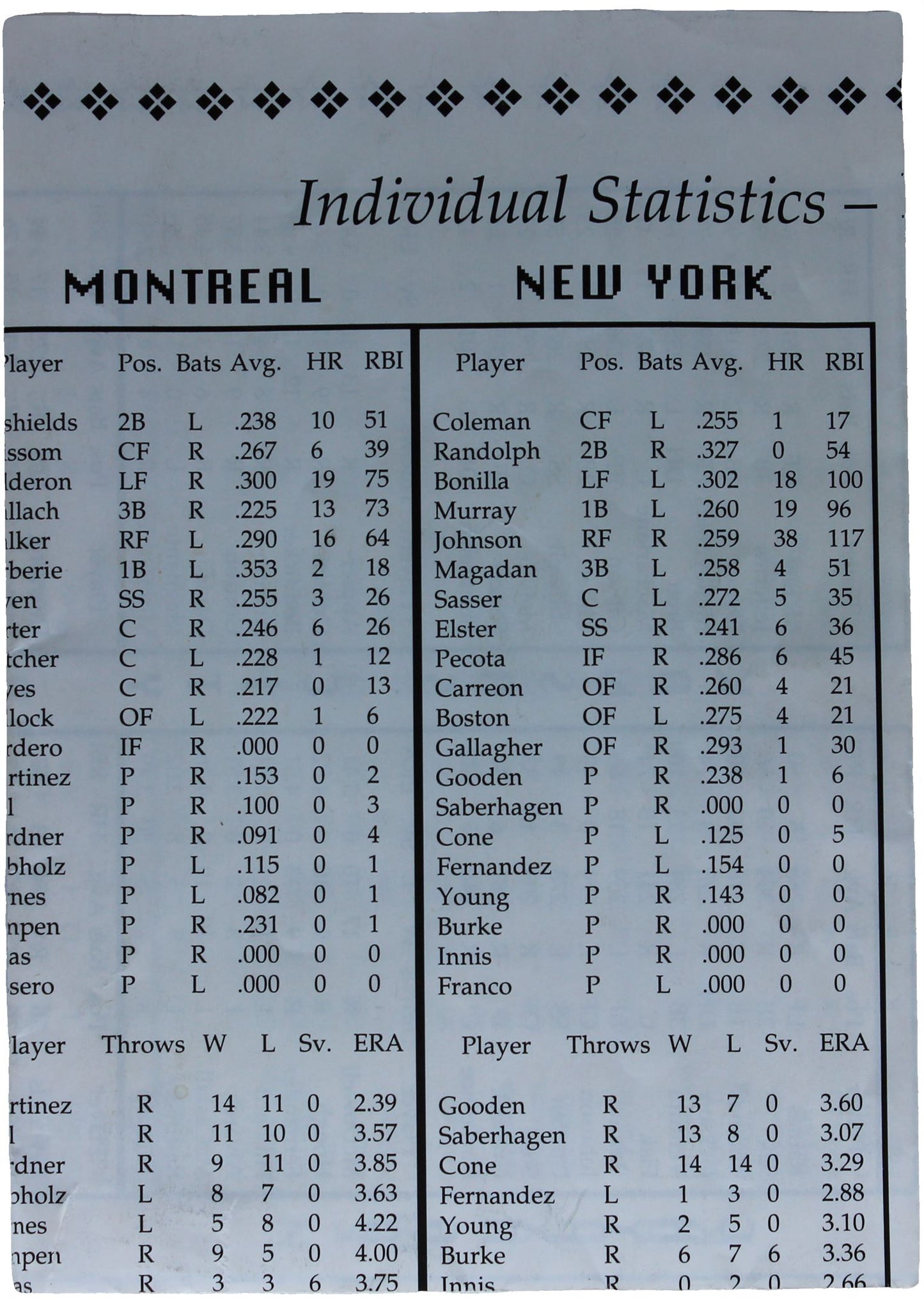 Sports Talk Baseball (Genesis)