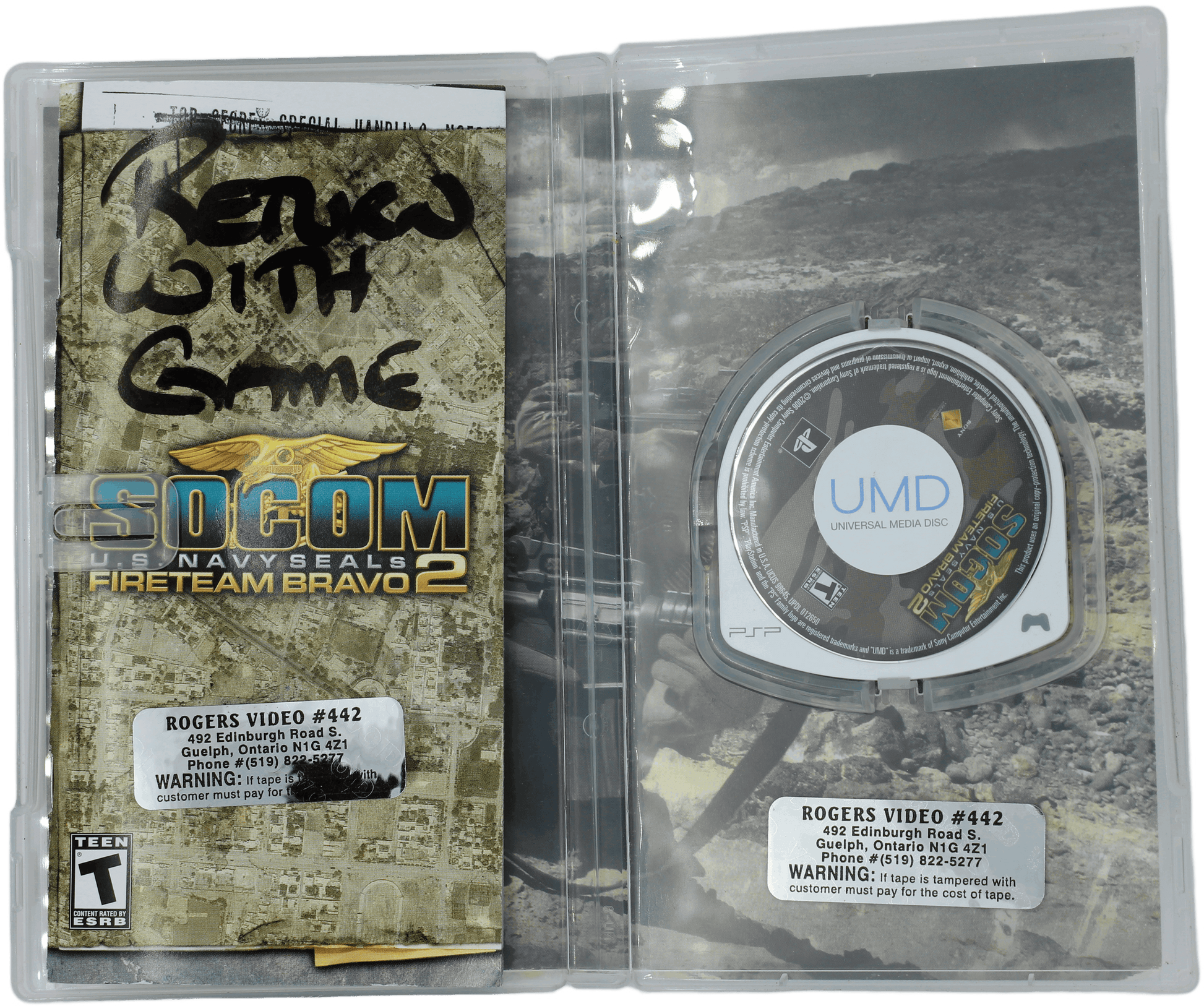 SOCOM U.S. NAVY SEAL:FIRETEAM BRAVO Sony PSP UMD Video Game