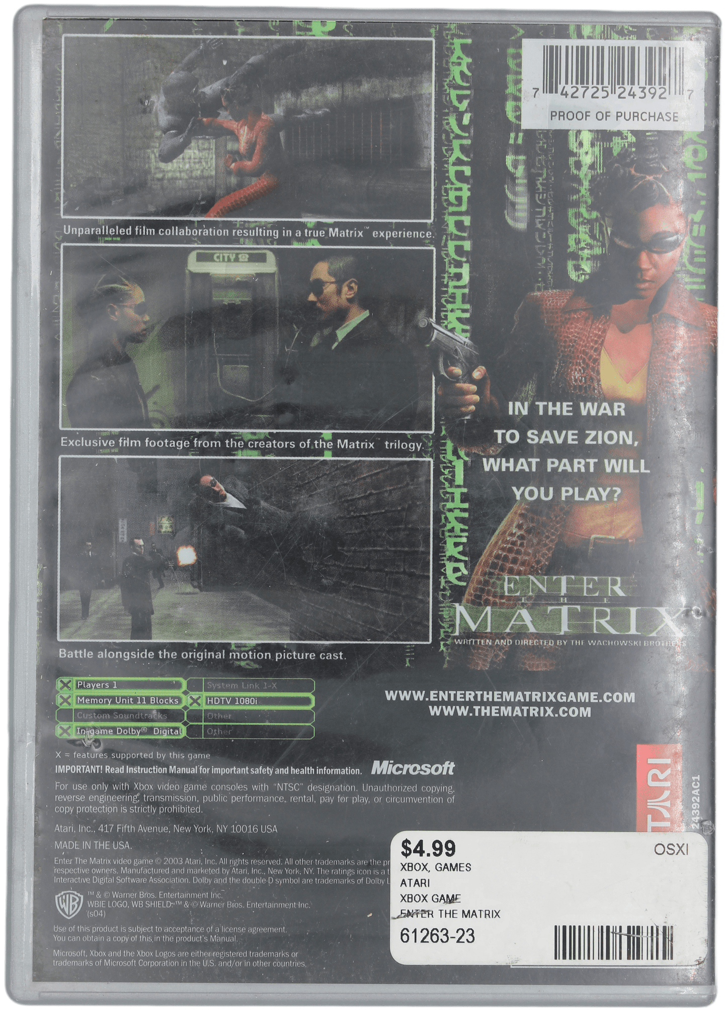 Enter The Matrix [Platinum Hits]