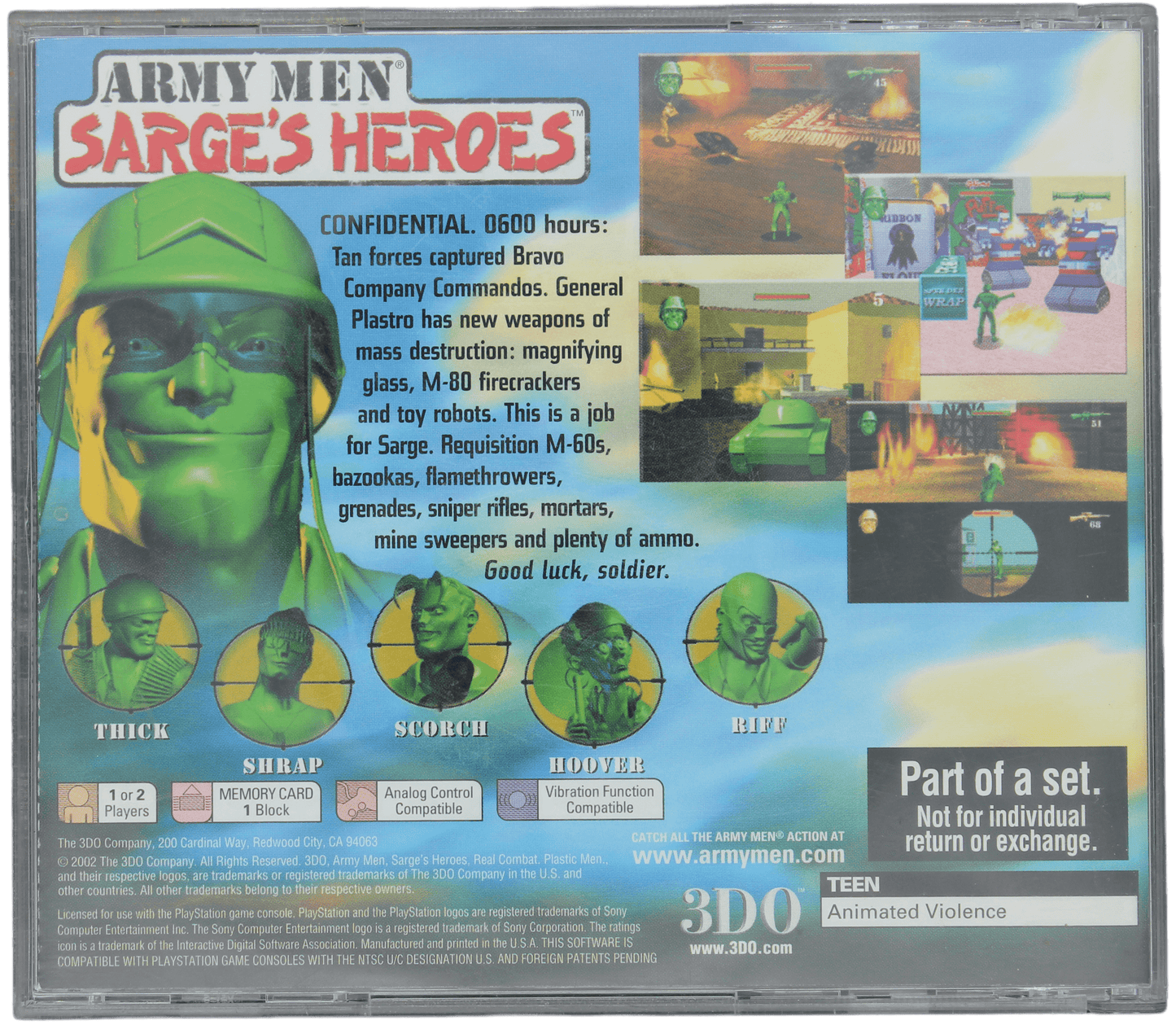 Army Men: Sarge's Heroes [Collector's Edition]