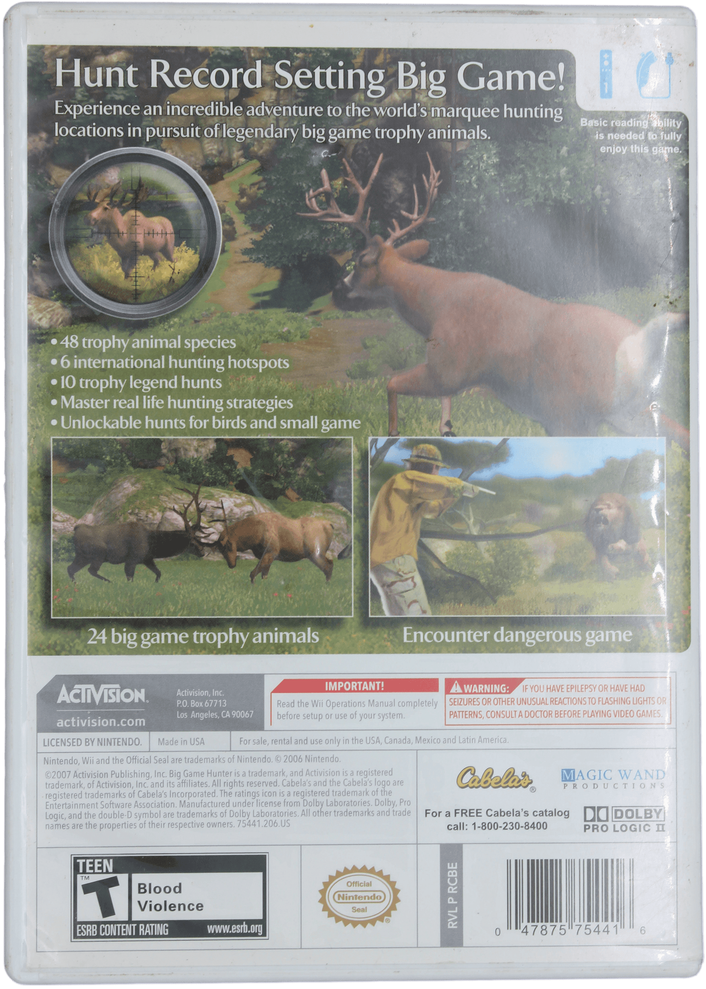 Cabela's Big Game Hunter