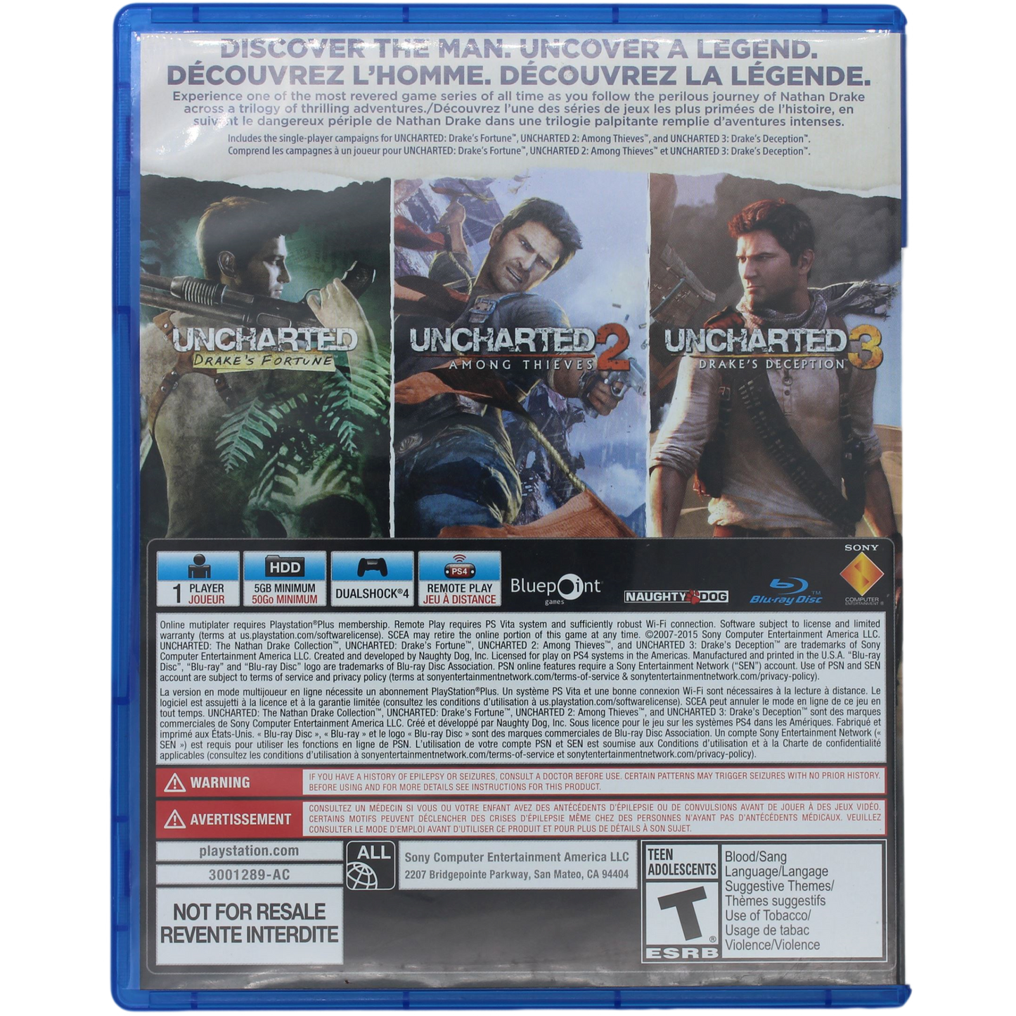 Uncharted: The Nathan Drake Collection [Not For Resale]