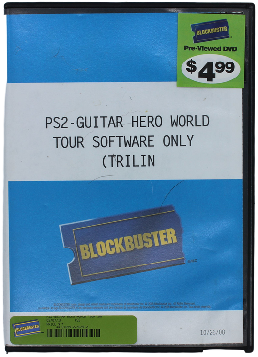 Guitar Hero: World Tour - In Blockbuster Case