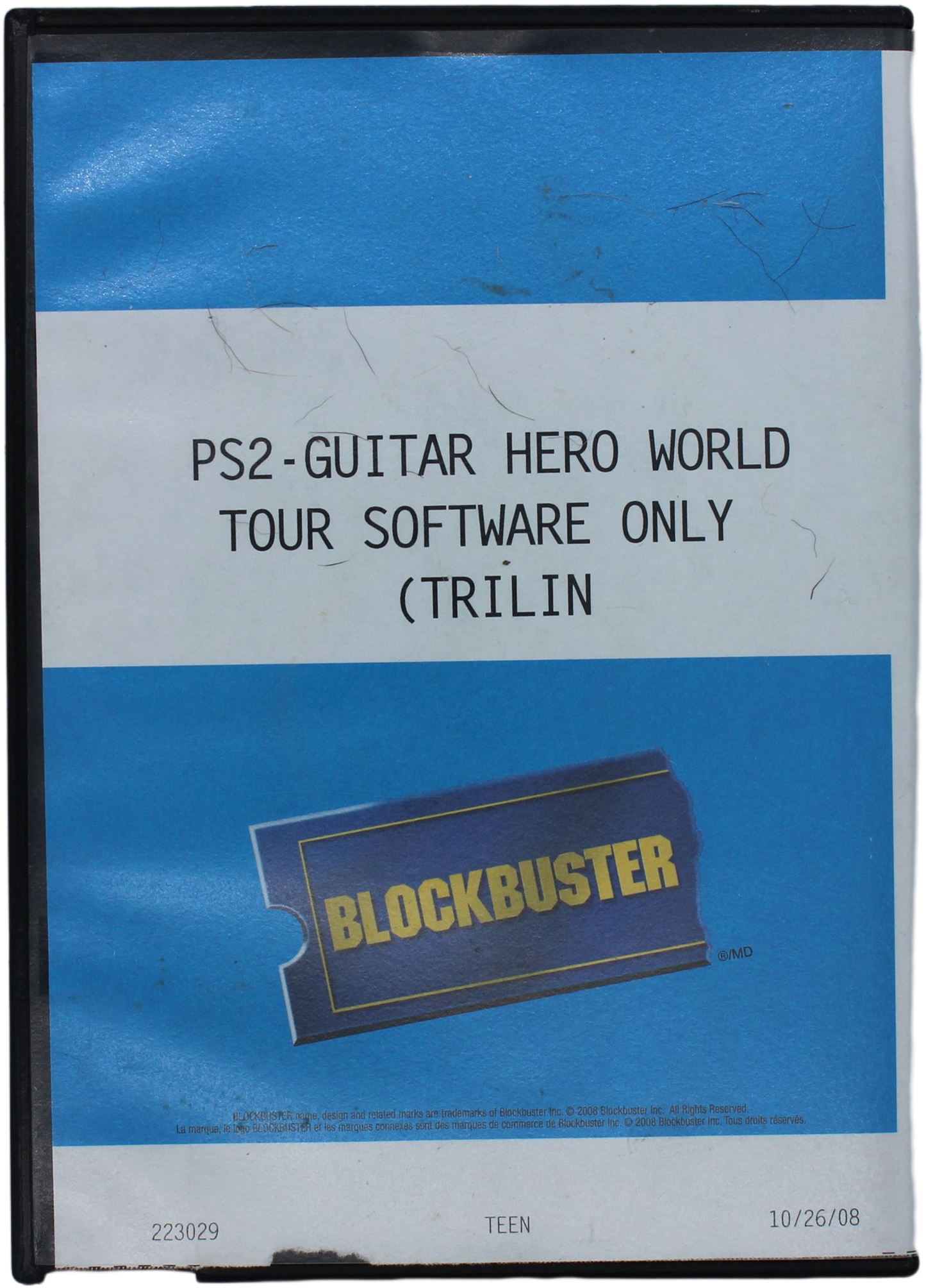 Guitar Hero: World Tour - In Blockbuster Case