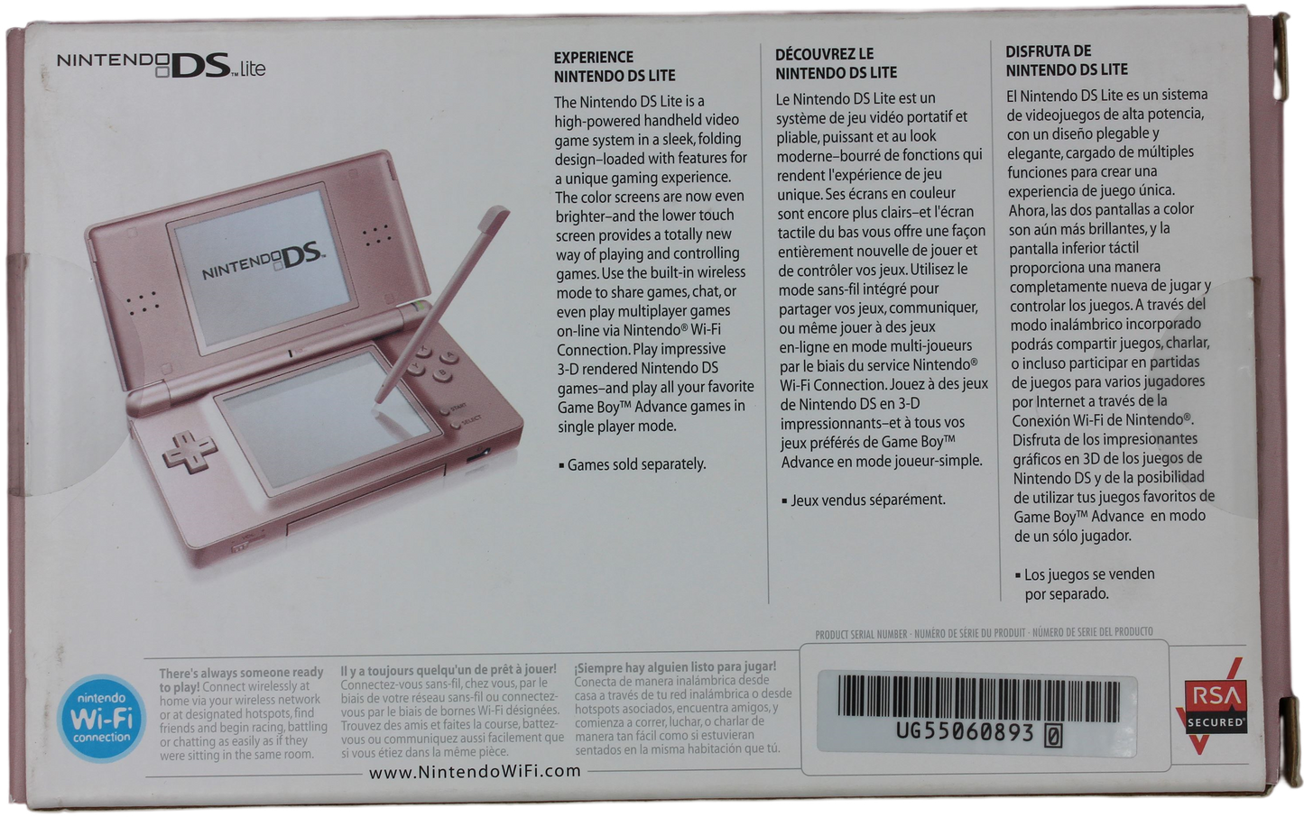 Nintendo DS Lite - Pink