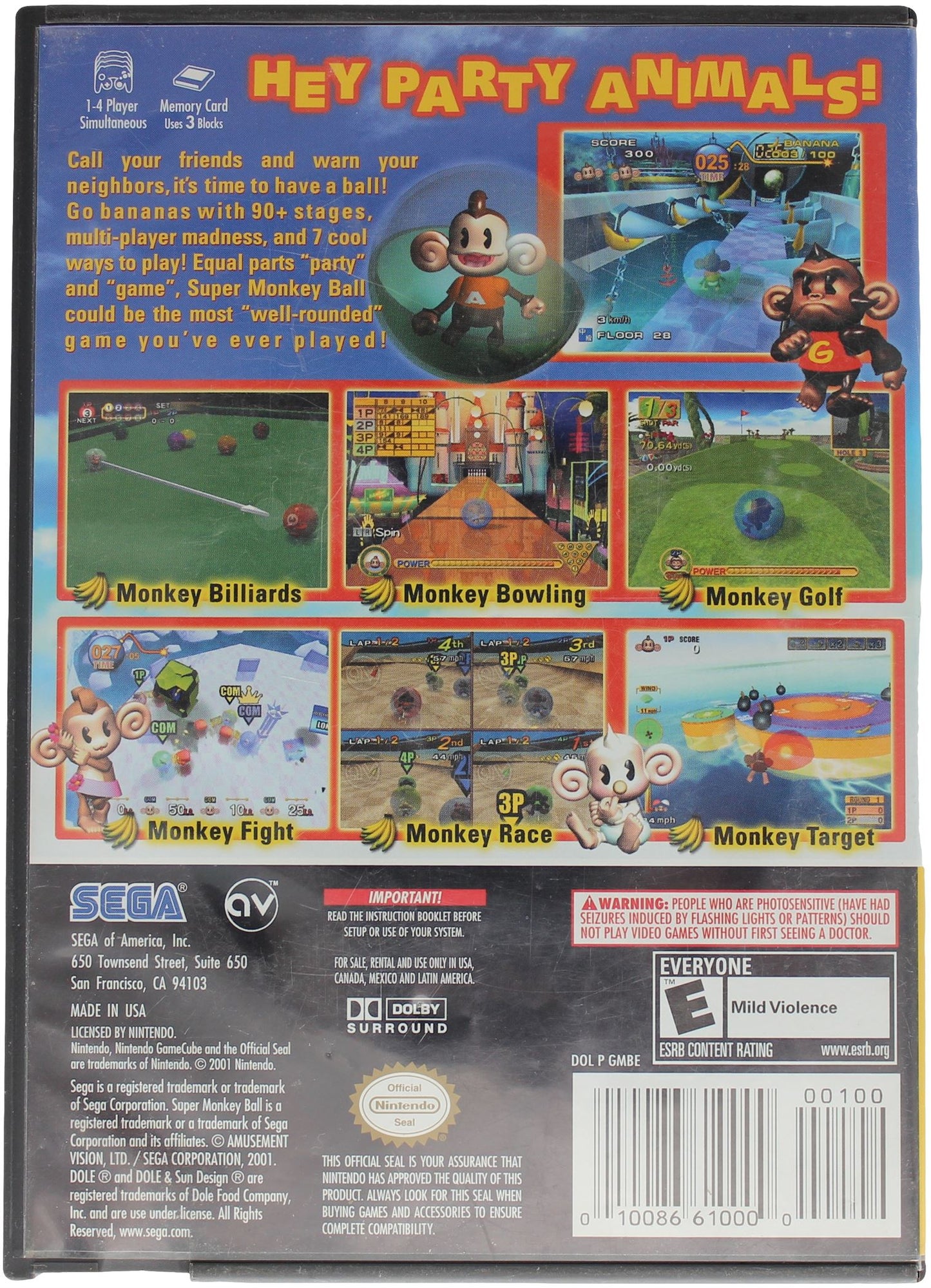 Super Monkey Ball [Player's Choice]