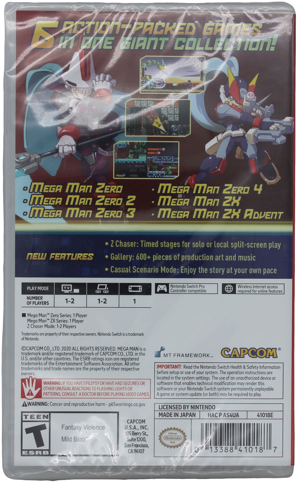 Mega Man Zero / ZX Legacy Collection - Sealed