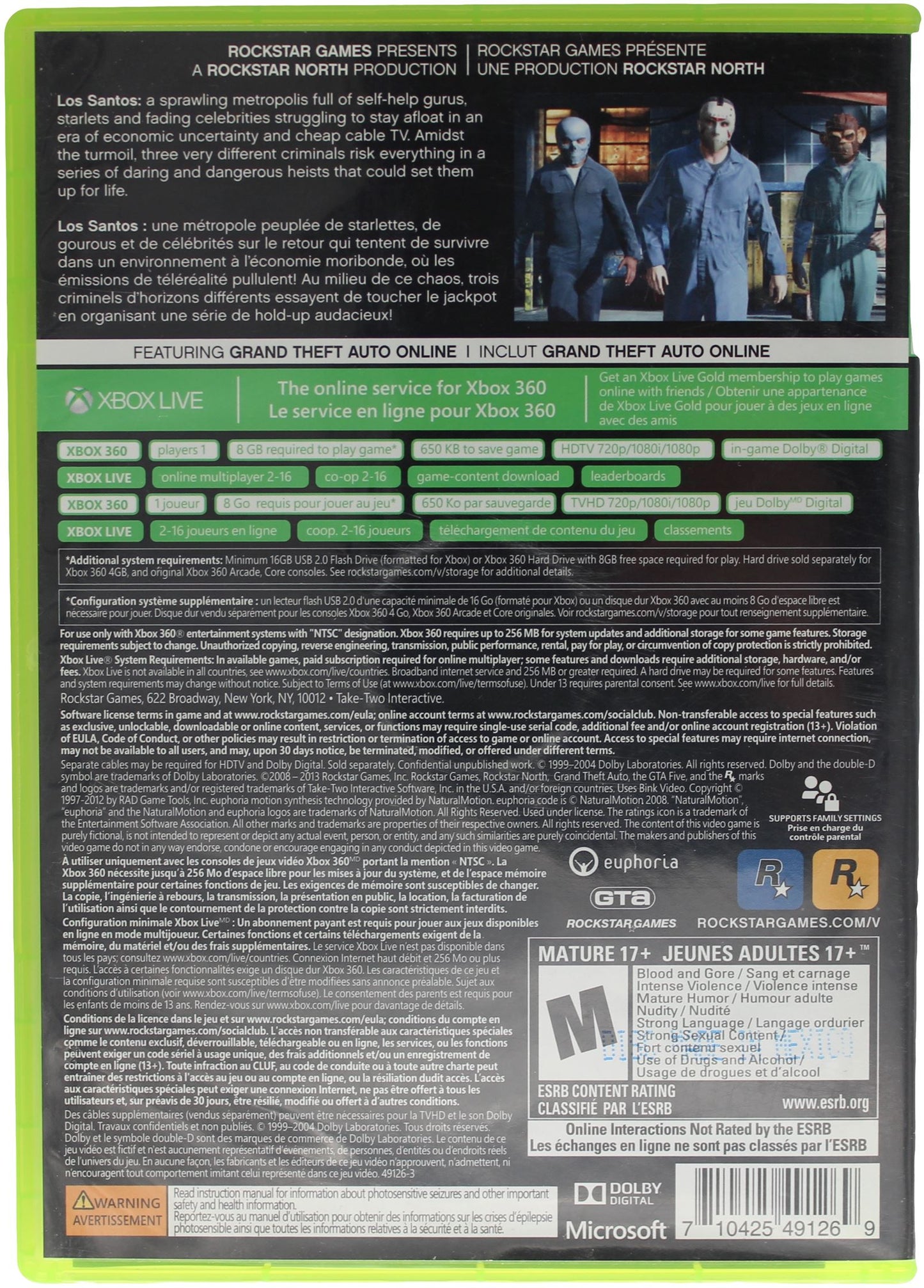 Grand Theft Auto V (Xbox360)