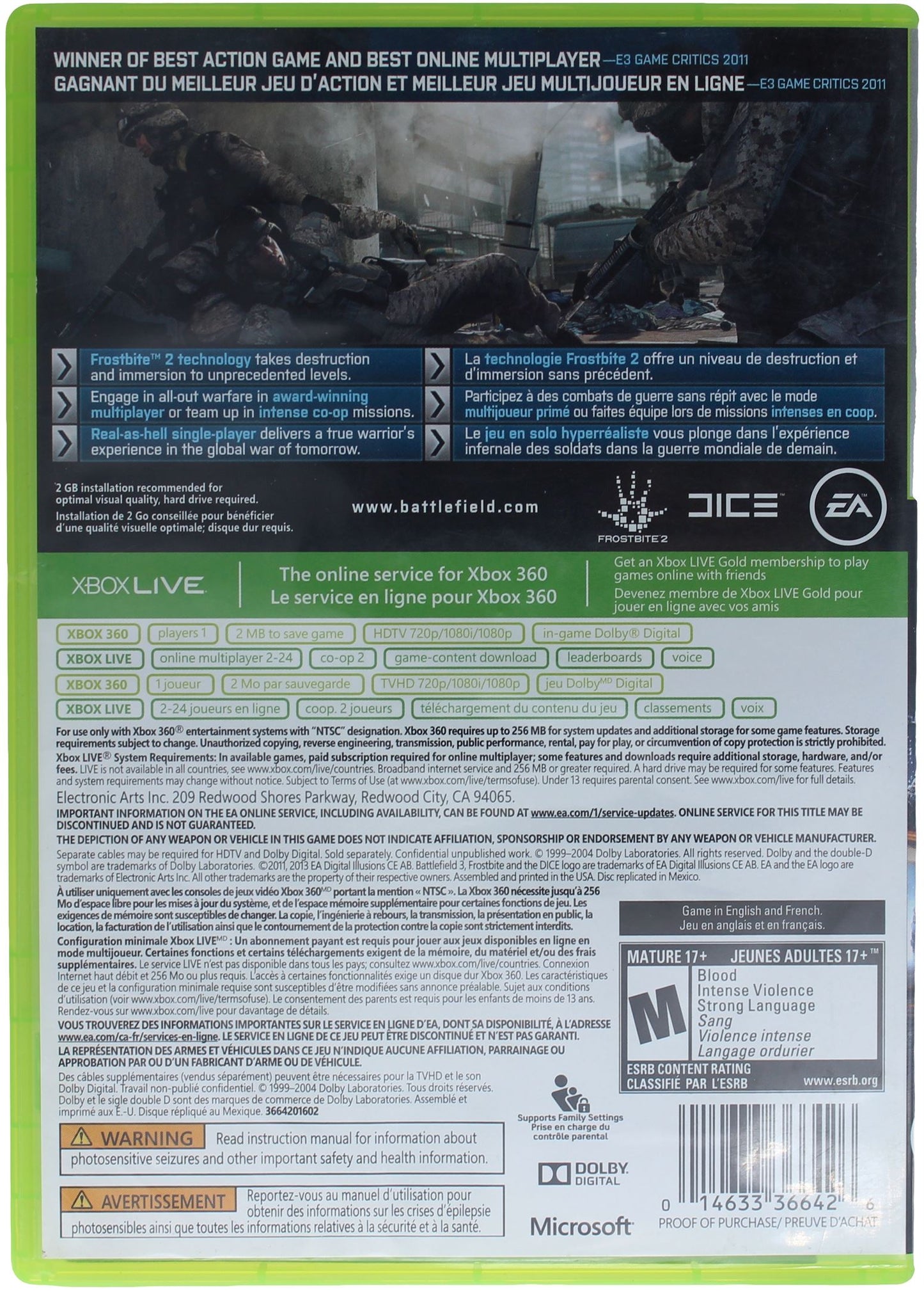 Battlefield 3 (Xbox 360)