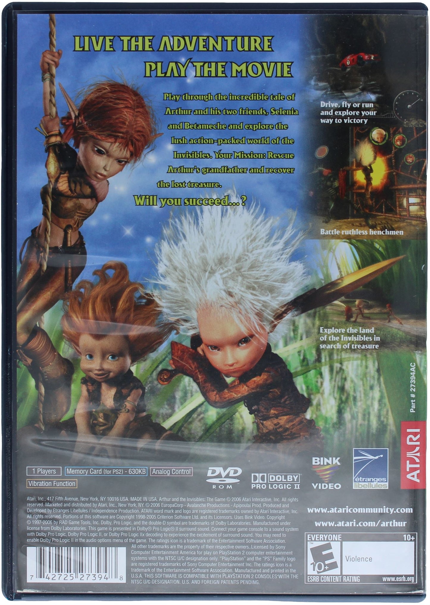 Arthur And The Invisibles: The Game (PS2)