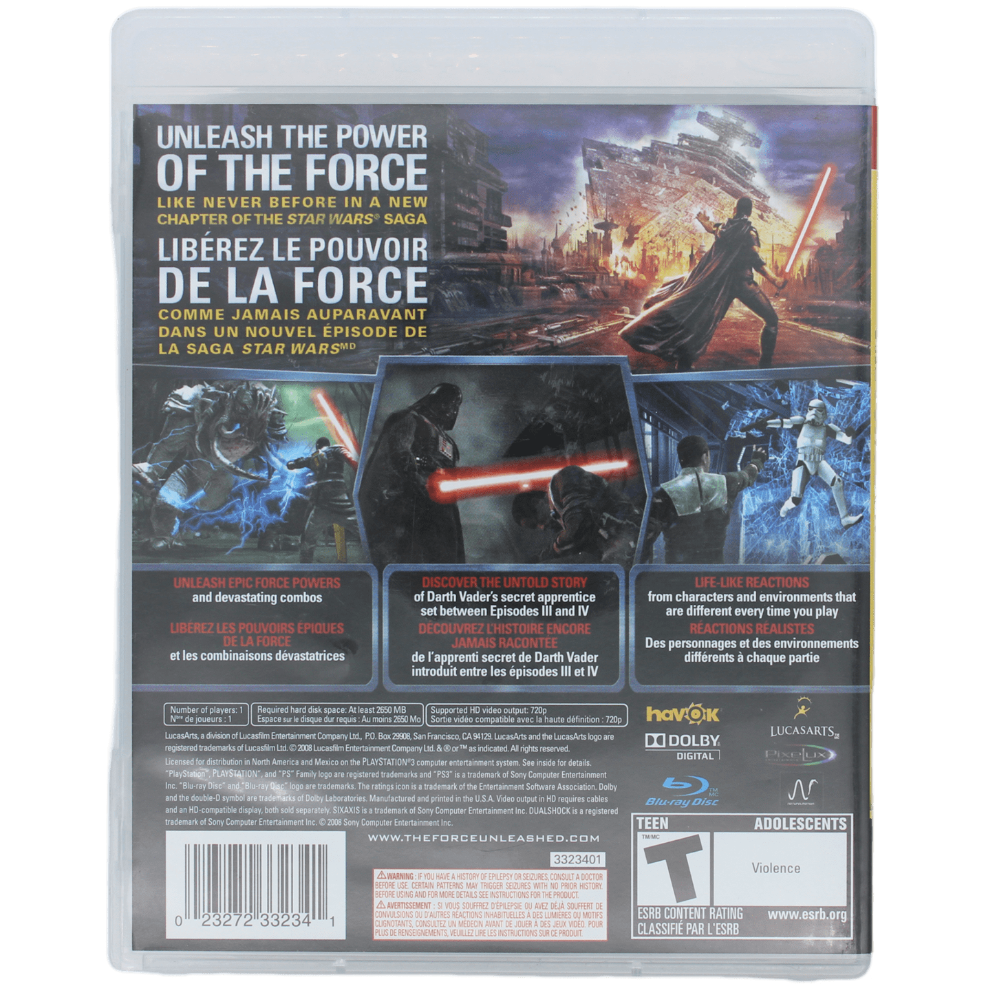 Star Wars: The Force Unleashed (PS3)